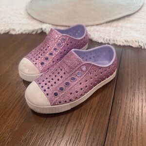 toddler purple glitter native size 6